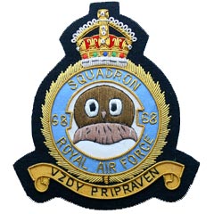 68 Squadron RAF blazer badge